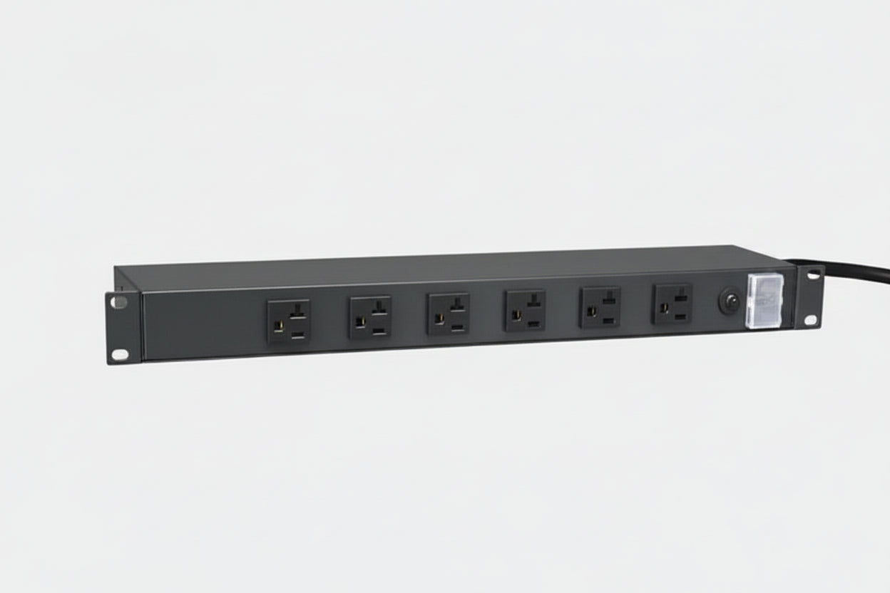 Eaton Tripp Lite RS-1215-20T 1U Rack-Mount Power Strip, 120V 20A, L5-20P, 12 Outlets (6 Front-Facing, 6-Rear-Facing) 15 (4.57 m)Cord