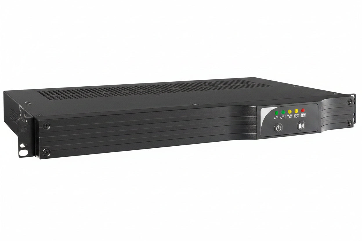 Eaton Tripp Lite SMART500RT1U 500VA 300W 120V Line-Interactive UPS, NEMA 5-15R Outlets, USB, DB9, Network Card Option, 1U Rack, Tower