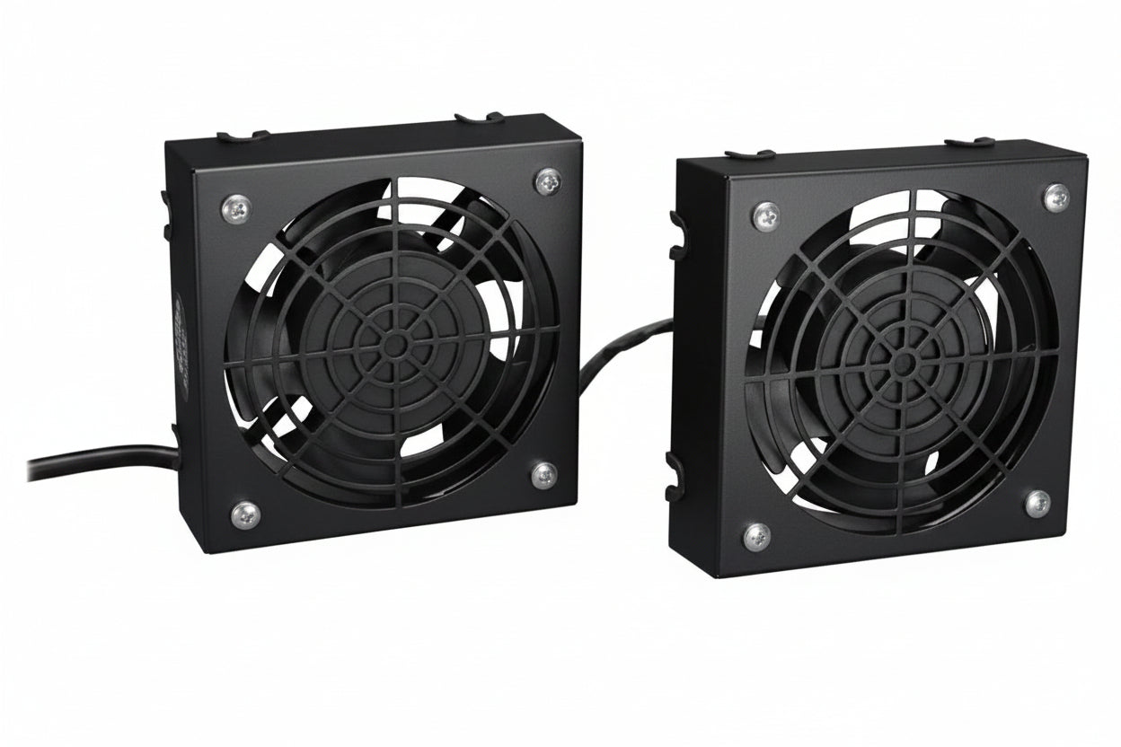 Tripp Lite SRFANWM SmartRack Wall-Mount Roof Fan Kit, 2x 120V High-Performance Fans, 210 CFM, 5-15P Plug