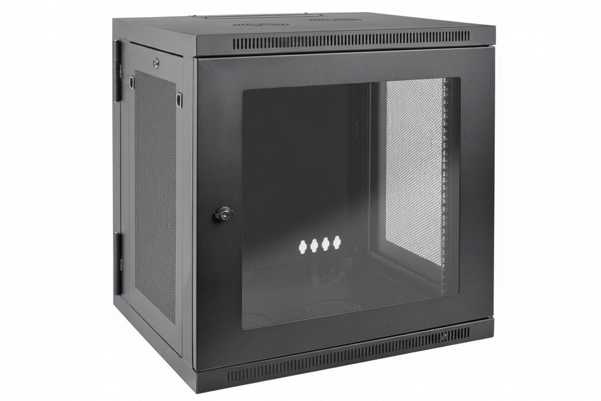Eaton Tripp Lite SRW12USDPG SmartRack UPS-Depth Small Wall Mount Rack Enclosure with Clear Acrylic Window and Hinged Back, 24.5" (62cm), 200lb (90.7kg), 12U