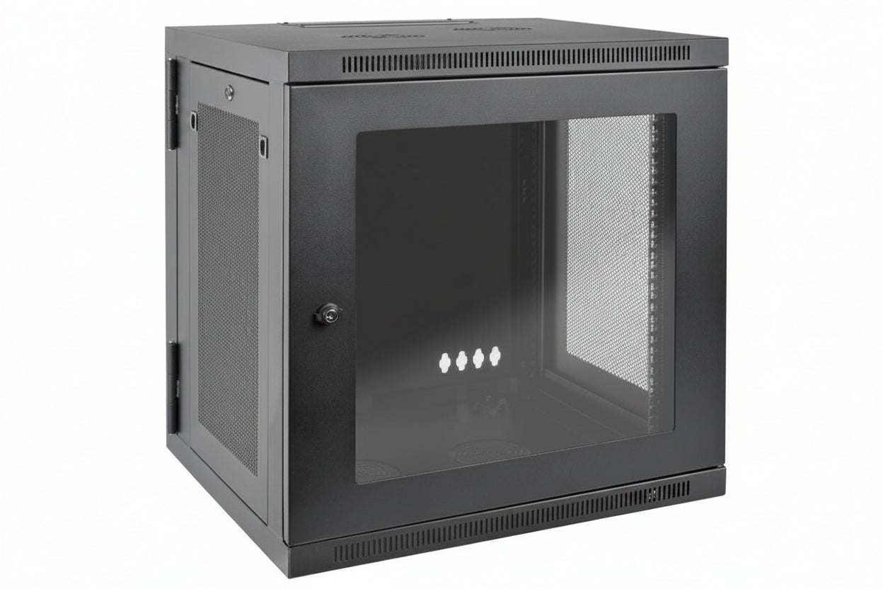Eaton Tripp Lite SRW12USDPG SmartRack UPS-Depth Small Wall Mount Rack Enclosure with Clear Acrylic Window and Hinged Back, 24.5" (62cm), 200lb (90.7kg), 12U