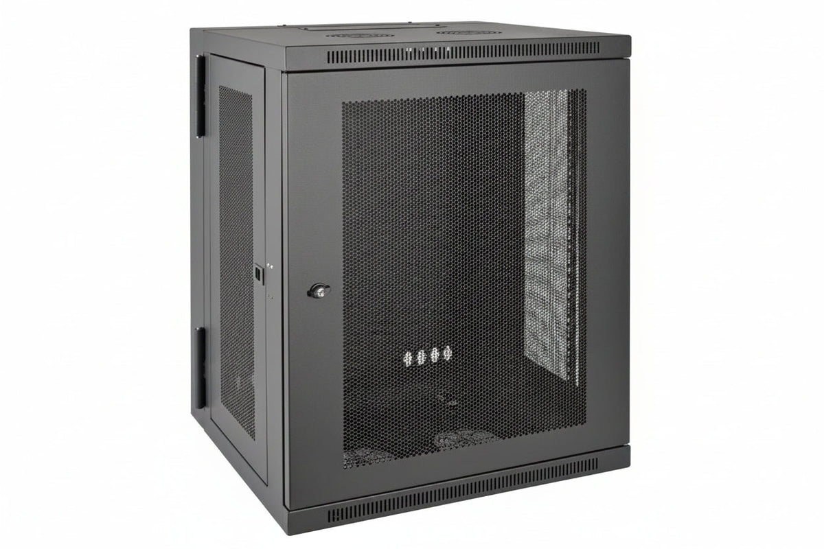 Eaton Tripp Lite SRW15US SmartRack Low-Profile Switch-Depth Wall Mount Half-Height Rack Enclosure with Hinged Back, 20.5" (52cm), 200lb (90.7kg), 15U