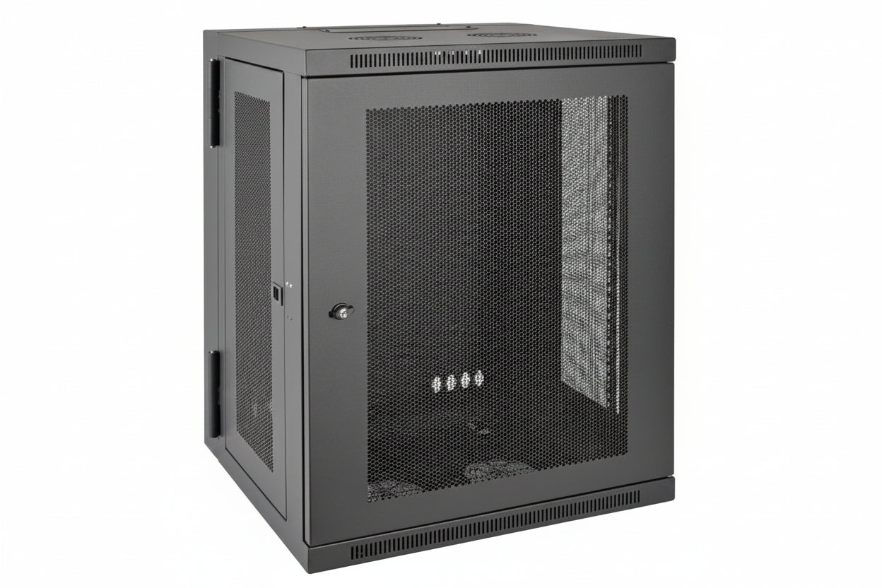 Eaton Tripp Lite SRW15US SmartRack Low-Profile Switch-Depth Wall Mount Half-Height Rack Enclosure with Hinged Back, 20.5" (52cm), 200lb (90.7kg), 15U