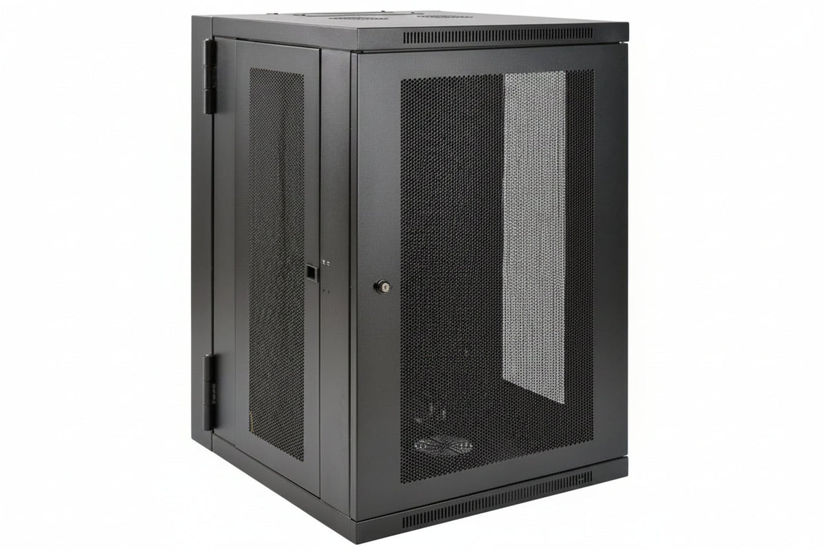 Eaton Tripp Lite SRW18USDP SmartRack UPS-Depth Wall Mount Half-Height Rack Enclosure with Hinged Back, 24.5" (62cm), 250lb (113.4kg), 18U