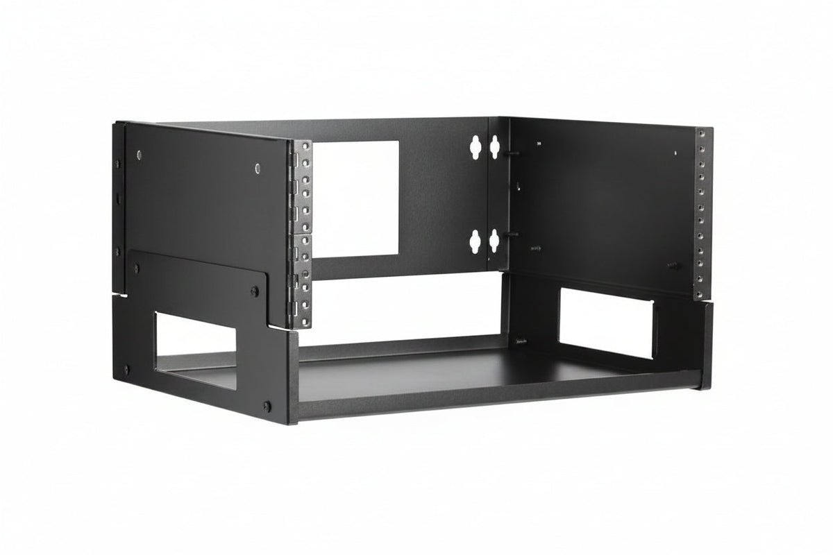 Eaton Tripp Lite SRWO4UBRKTSHELF 4U Wall-Mount Bracket with Shelf for Small Switches and Patch Panels, Hinged