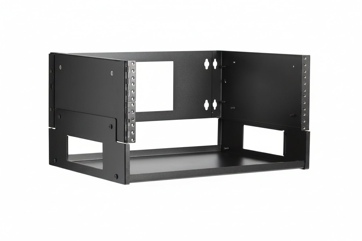 Eaton Tripp Lite SRWO4UBRKTSHELF 4U Wall-Mount Bracket with Shelf for Small Switches and Patch Panels, Hinged