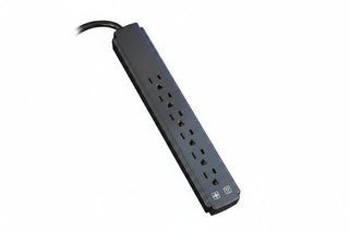 Eaton Tripp Lite TLP606B Protect It! 7-Outlet Surge Protector, 6' Cord, 790 Jouless, Diagnostic LED, Black Housing