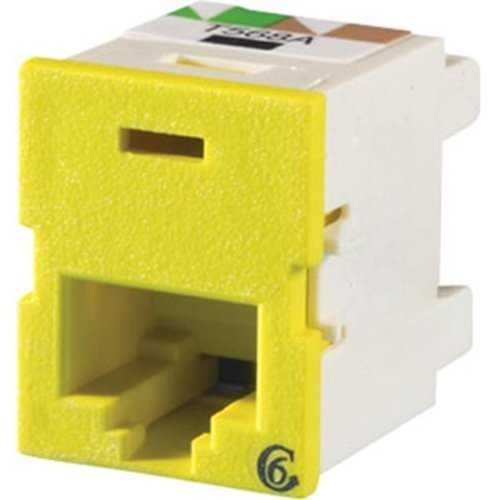 TJ600-44 Cat6 RJ45 Network Connector, Yellow