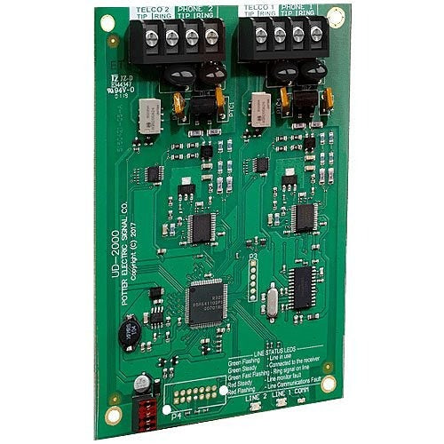 24V DC Digital Alarm Communicator for Fire Control Panels, Dual Phone Line DACT UD-2000