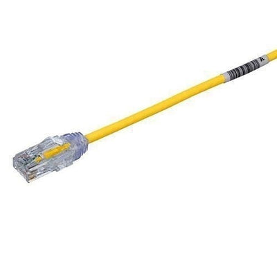 UTP28SP1MYL Cat6 UTP Ethernet Patch Cable, 28 AWG, CM/LSZH, 1 m, Yellow