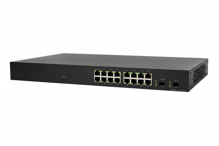 Networks AN-320-SW-F-16-POE 320 Series Managed Layer 2 Gigabit Switch with Full PoE+, 16-Ports, Front Facing Ports