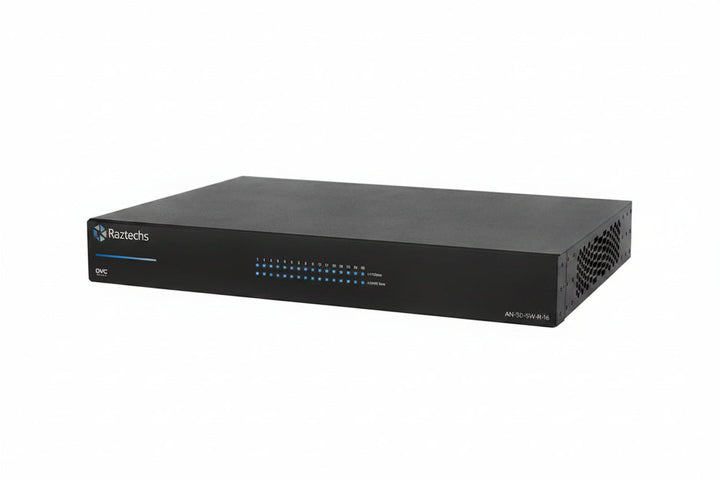 Networks AN-110-SW-R-16 110 Series Unmanaged+ Gigabit Switch, 16-Ports, Rear Facing Ports
