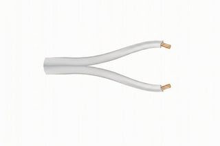 10025001 22/2 Stranded Zip Cable, General Purpose, CM, 500' (152.4 m) Reel, White