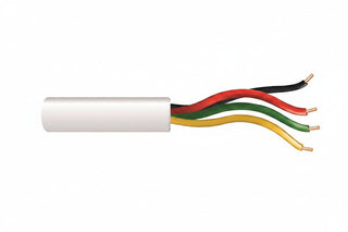 Genesis 21031101 22/4 Solid Unshielded Cable, Riser, CMR, FT4, 1000' (304.8m) Pull Box, White
