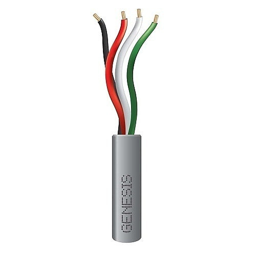 Genesis 21045509 22/4 Stranded Unshielded Cable, Riser, CMR, FT4, 500' (152.4 m) Pull Box, Gray