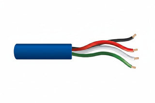 Genesis 21045806 22/4 Stranded Unshielded Cable, Riser, CMR, FT4, 500' (152.4 m) Speed Bag, Blue