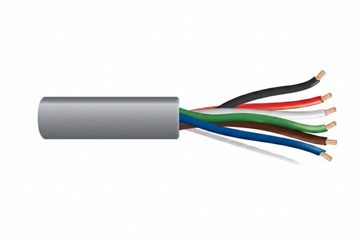 21061109 22/6 Stranded Unshielded Cable, Riser, CMR, FT4, 1000' (304.8 m) Pull Box, Gray