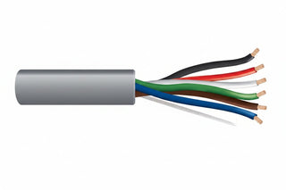 Genesis 21165509 18/6 Stranded Unshielded Cable, Riser, CMR, FT4, 500' (152.4 m) Pull Box, Gray
