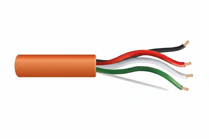 31152103 18/4 Stranded Unshielded Cable, Plenum, CMP, FT6, 1000' (304.8 m) Reel-in-a-Box, Orange