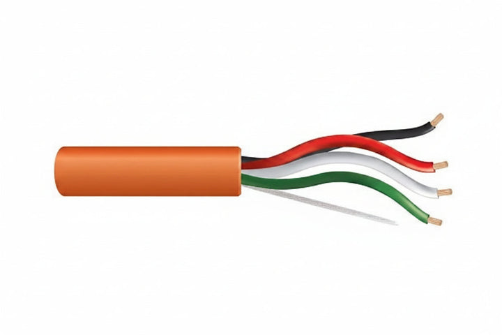 31152103 18/4 Stranded Unshielded Cable, Plenum, CMP, FT6, 1000' (304.8 m) Reel-in-a-Box, Orange