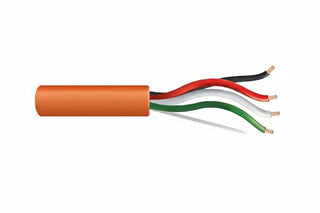31152103 18/4 Stranded Unshielded Cable, Plenum, CMP, FT6, 1000' (304.8 m) Reel-in-a-Box, Orange