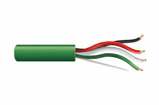 31152105 18/4 Stranded Unshielded Cable, Plenum, CMP, FT6, 1000' (304.8 m) Reel-in-a-Box, Green
