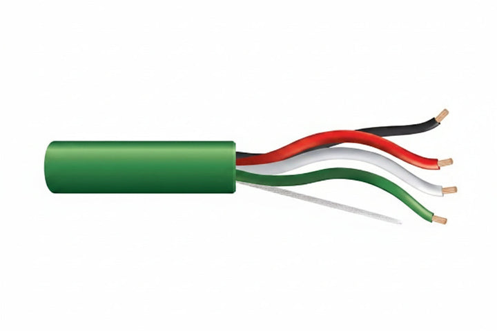 31152105 18/4 Stranded Unshielded Cable, Plenum, CMP, FT6, 1000' (304.8 m) Reel-in-a-Box, Green