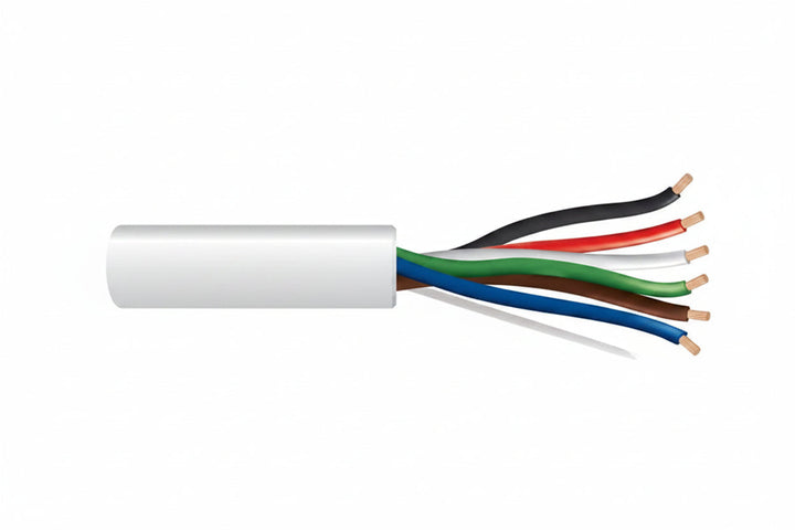 Genesis 31161012 18/6 Stranded Unshielded Cable, Plenum, CMP, FT6, 1000' (304.8 m) Reel, Natural