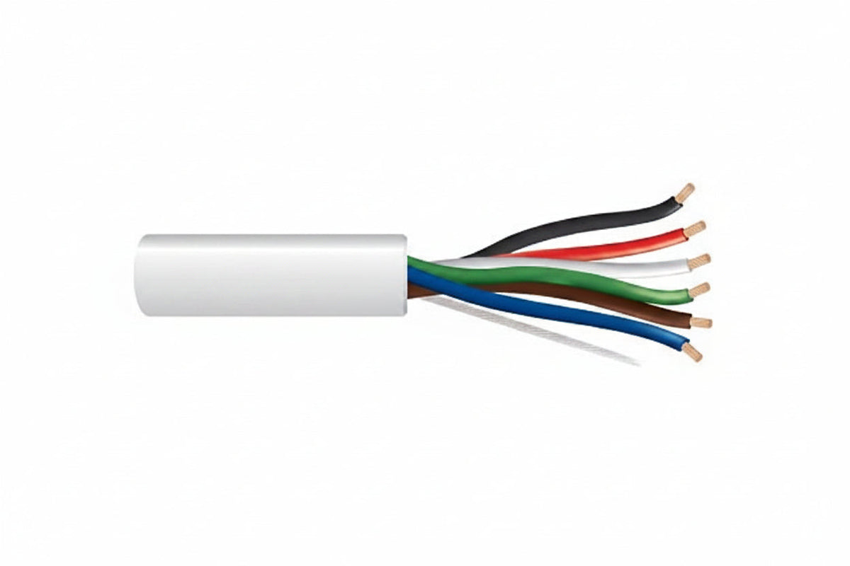 Genesis 31165512 18/6 Stranded Unshielded Cable, Plenum, CMP, FT6, 500' (152.4 m) Pull Box, Natural