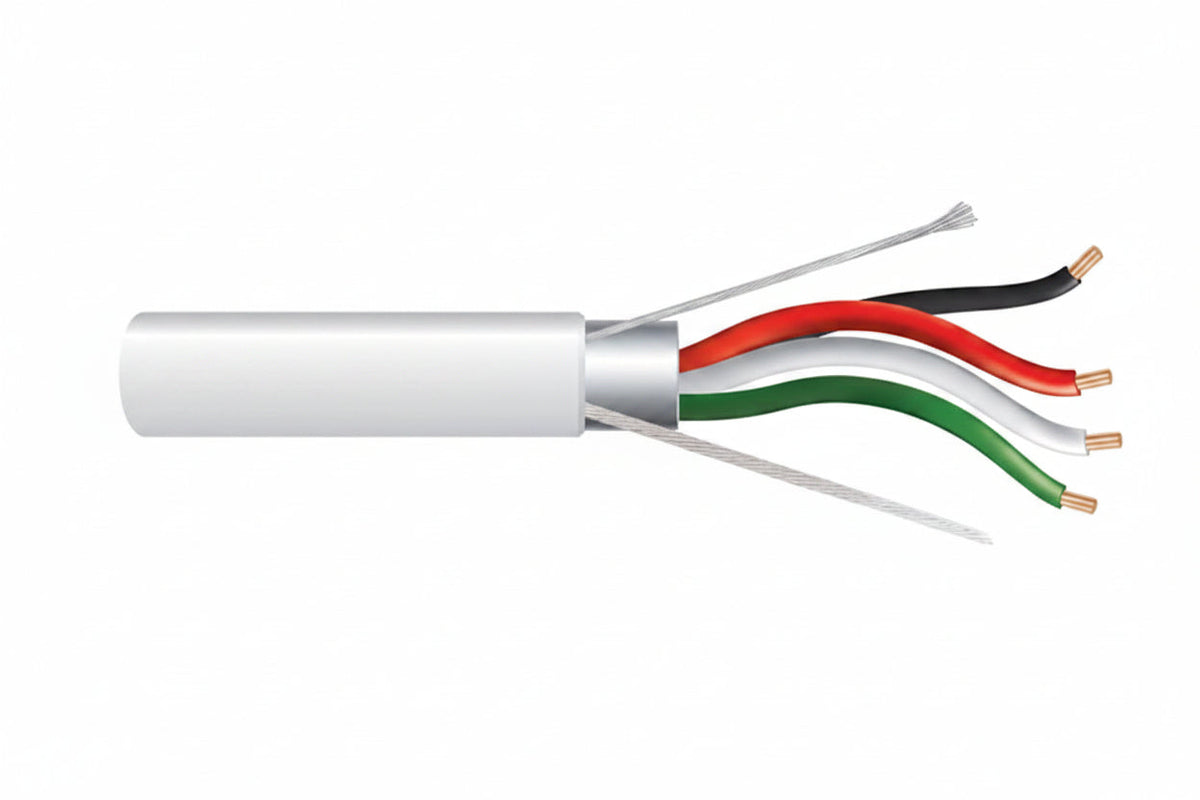 32041112 22/4 Stranded Shielded Cable, Plenum, CMP, FT6, 1000' (304.8 m) Pull Box, Natural