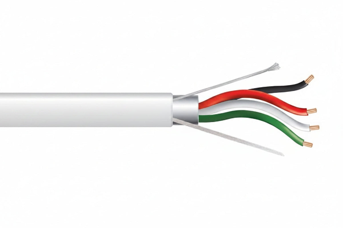 32045512 22/4 Stranded Shielded Cable, Plenum, CMP, FT6, 500' (152.4 m) Pull Box, Natural