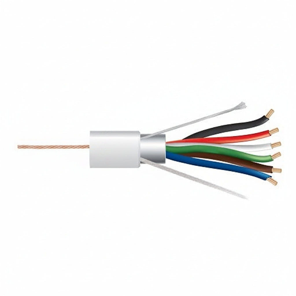 Genesis 32061112 22/6 Stranded Shielded Cable, Plenum, CMP, FT6, 1000' (304.8 m) Pull Box, Natural