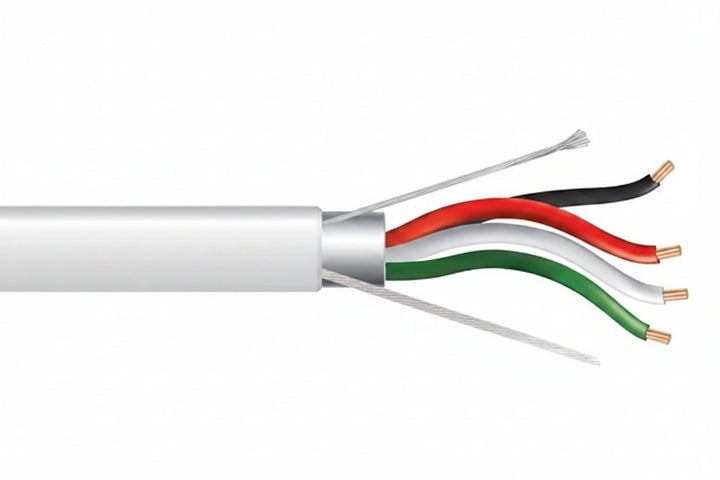 Genesis 32155512 18/4 Stranded Shielded Cable, Plenum, CMP, FT6, 500' (152.4 m) Pull Box, Natural