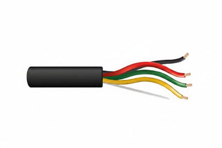 Genesis 41575008 18/4 Stranded Unshielded Fire Alarm Cable, Direct Burial, FPL, CL3, 500' (152.4 m) Reel, Black