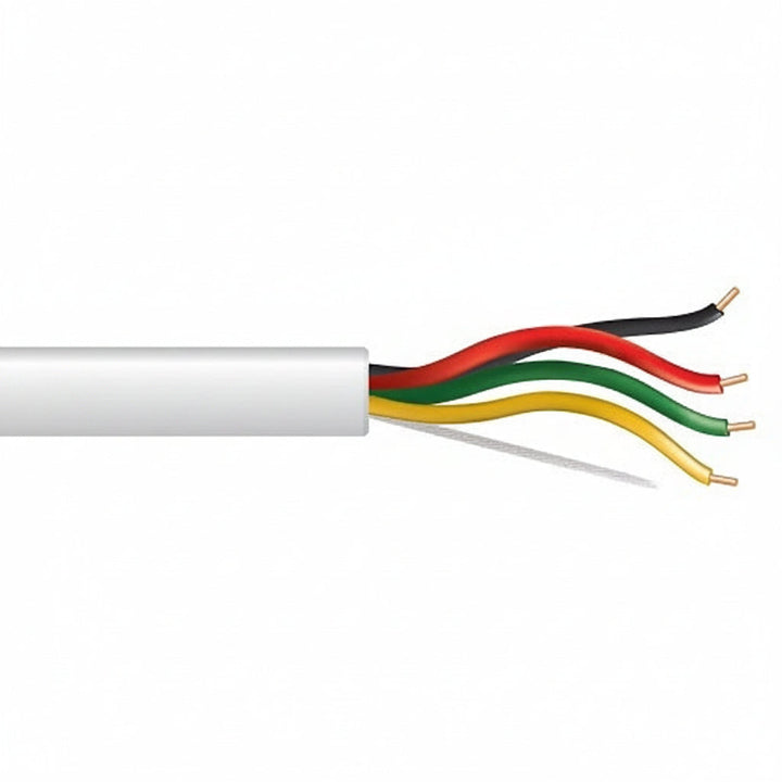 43015501 22/4 Solid Unshielded Fire Alarm Cable, Riser, FPLR, 500' (152.4 m) Pull Box, White