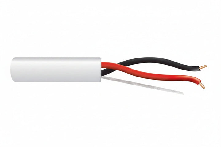 Genesis 43075501 18/4 Solid Unshielded Fire Alarm Cable, Riser, FPLR, 500' (152.4 m) Pull Box, White