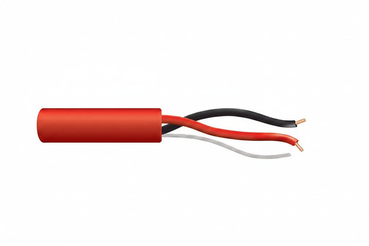 43065504 18/2 Solid Unshielded Fire Alarm Cable, Riser, FPLR, 500' (152.4 m) Pull Box, Red