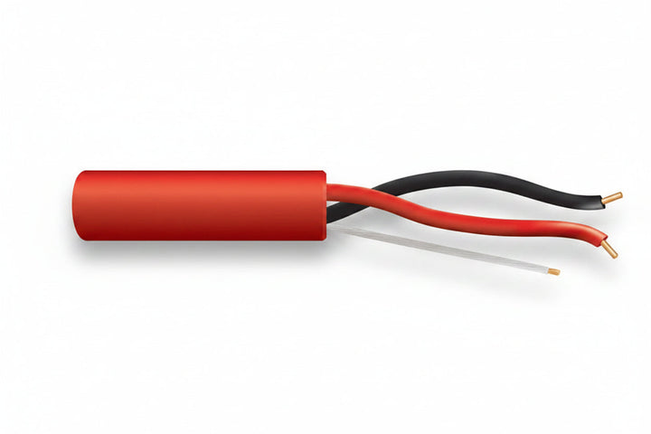 43065504 18/2 Solid Unshielded Fire Alarm Cable, Riser, FPLR, 500' (152.4 m) Pull Box, Red