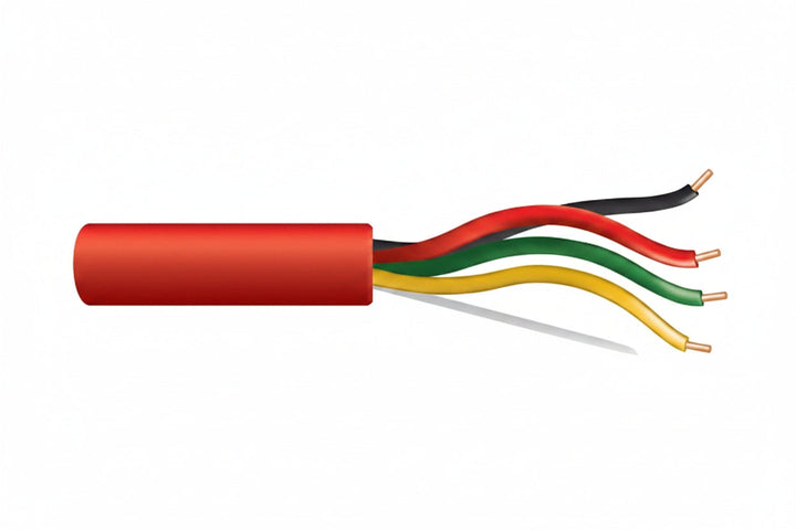 43071004 18/4 Solid Unshielded Fire Alarm Cable, Riser, FPLR, 1000' (304.8 m) Reel, Red