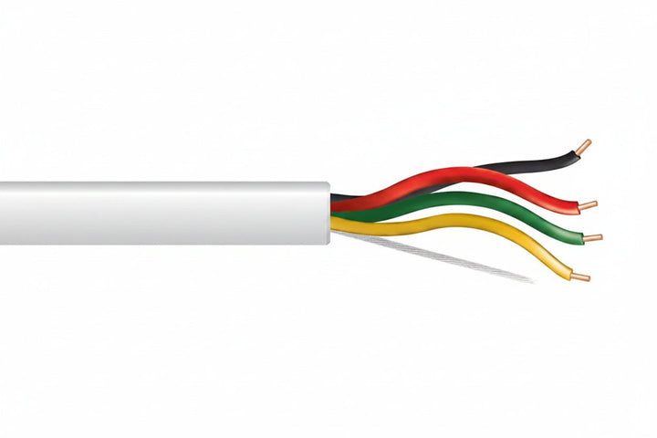 43075501 18/4 Solid Unshielded Fire Alarm Cable, Riser, FPLR, 500' (152.4 m) Pull Box, White