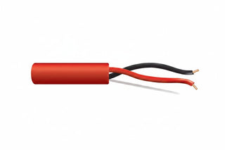 Genesis 43111004 16/2 Solid Unshielded Fire Alarm Cable, Riser, FPLR, 1000' (304.8 m) Reel, Red