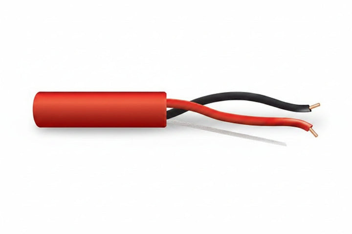 Genesis 43111104 16/2 Solid Unshielded Fire Alarm Cable, Riser, FPLR, 1000' (304.8 m) Pull Box, Red