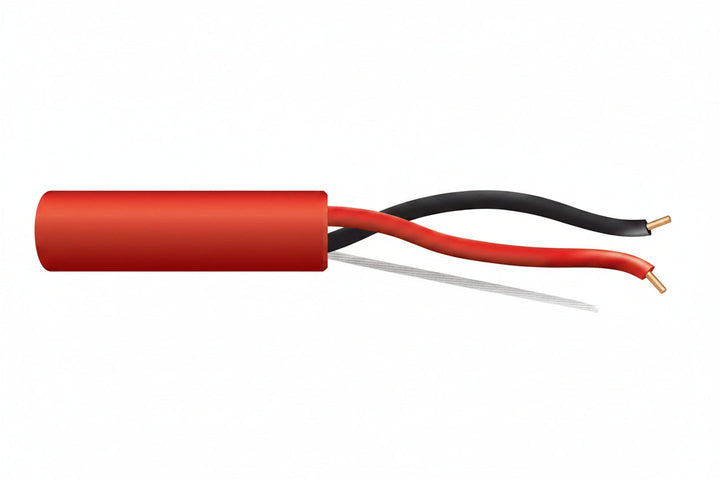 43115504 16/2 Solid Unshielded Fire Alarm Cable, Riser, FPLR, 500' (152.4 m) Pull Box, Red