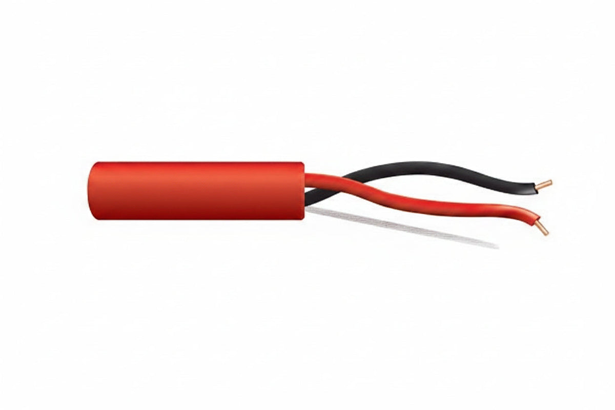 43115504 16/2 Solid Unshielded Fire Alarm Cable, Riser, FPLR, 500' (152.4 m) Pull Box, Red