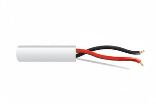 Genesis 43131001 14/2 Solid Unshielded Fire Alarm Cable, Riser, FPLR, 1000' (304.8 m) Reel, White