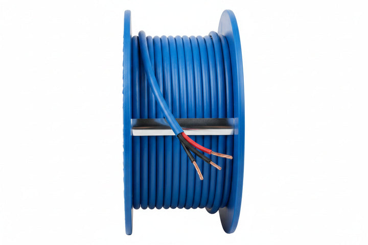 44061006 16/2 Solid Shielded Fire Alarm Cable, Riser, FPLR, 1000' (304.8 m) Reel, Blue