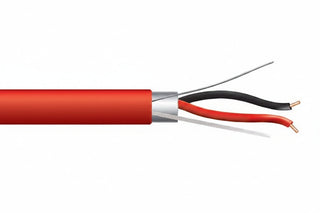 44065504 16/2 Solid Shielded Fire Alarm Cable, Riser, FPLR, 500' (152.4 m) Pull Box, Red