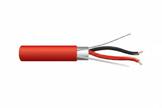44081004 14/2 Solid Shielded Fire Alarm Cable, Riser, FPLR, 1000' (304.8 m) Reel, Red
