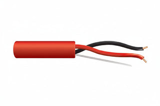Genesis 45061104 18/2 Solid Unshielded Fire Alarm Cable, Plenum, FPLP, 1000' (304.8 m) Pull Box, Red