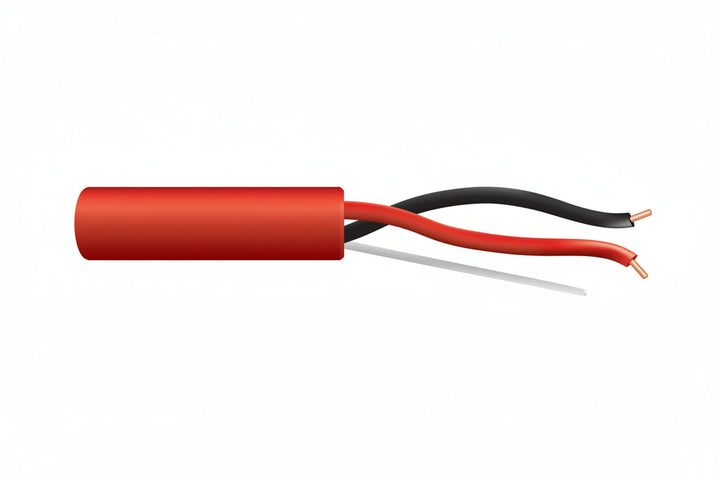 Genesis 45065504 18/2 Solid Unshielded Fire Alarm Cable, Plenum, FPLP, 500' (152.4 m) Pull Box, Red